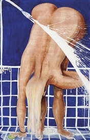 ARKIE UNDER THE SHOWER by Brett Whiteley